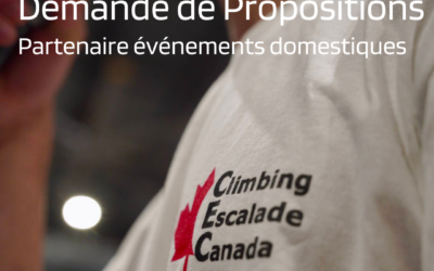 Climbing Escalade Canada lance un appel d’offres pour un partenaire en matière de vêtements